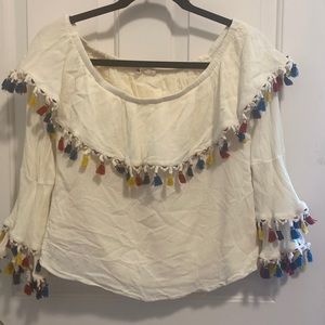 White Tassel shirt